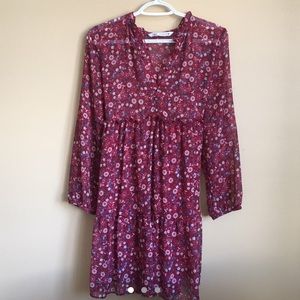 New Zara flowy floral midi dress